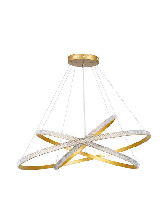 Diamond Deckenleuchte Gold LED mit Verstellbarem Weißlicht