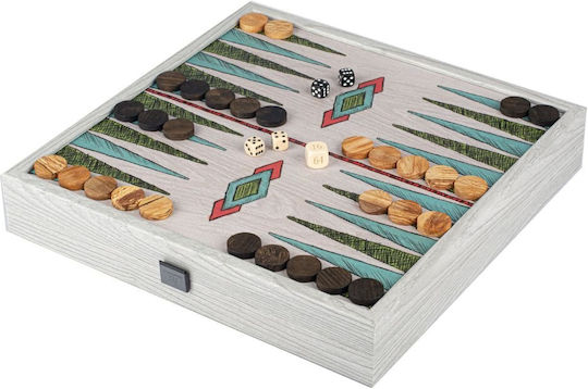 Handcrafted 5-in-1 Combo Game Collection Chess Backgammon Ludo Snakes & Checkers Hand Drawn By Manopoulos