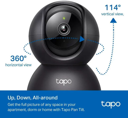 TP-LINK TAPO C201 v5 IP Κάμερα Παρακολούθησης Wi-Fi Full HD 1080p με Αμφίδρομη Επικοινωνία