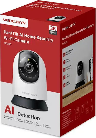 Mercusys Mc230 IP Surveillance Camera Wi-Fi Full HD+ 5MP with Two-Way Communication and 4mm Lens