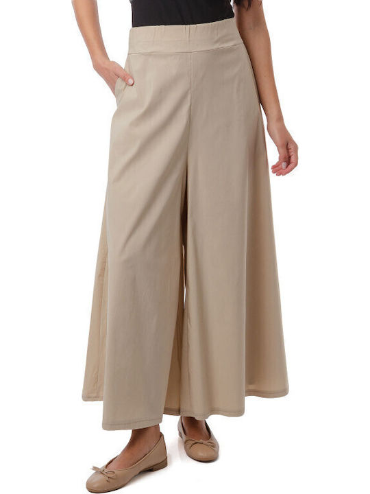 Pantaloni Largi Bej