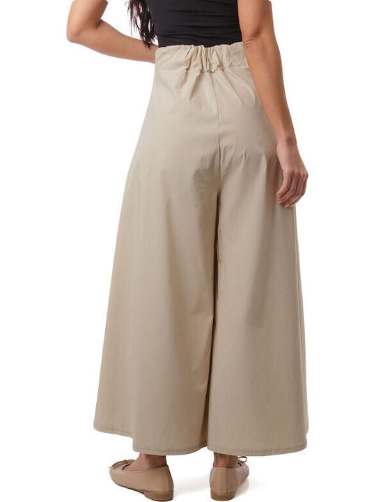Pantaloni Largi Bej