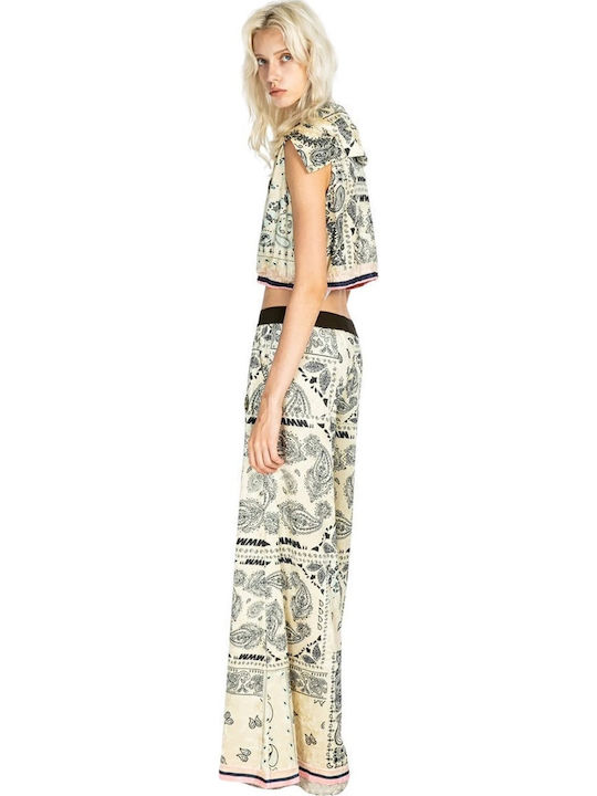 Women's Pantaloons in Palazzo Fit Beige