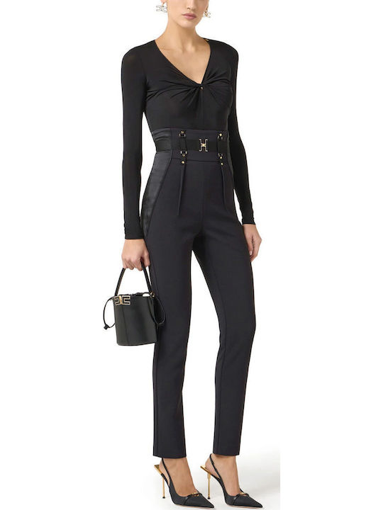 Women's Fabric Trousers Black