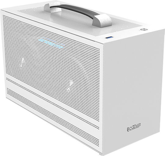 PCCOOLER Mini I100G Pro Mesh Mini-Turm Computergehäuse Weiß