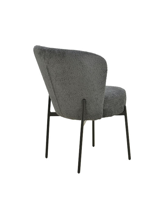 Houlian Dining Chair Metallic Anthracite 44x66x89cm
