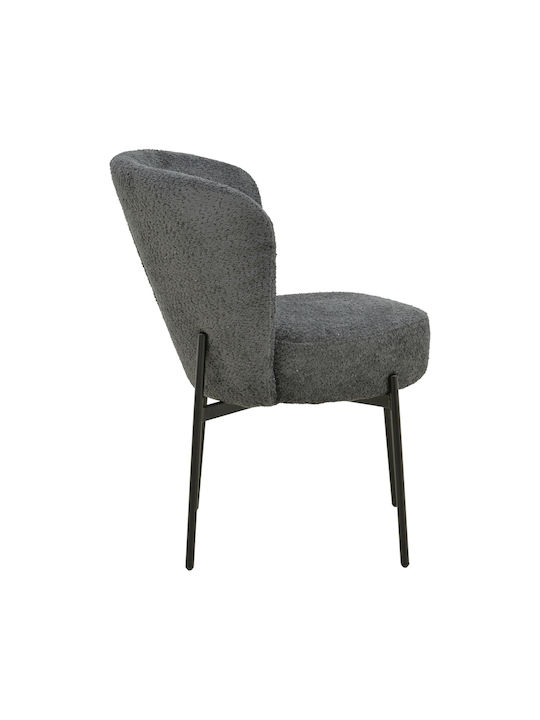Houlian Dining Chair Metallic Anthracite 44x66x89cm