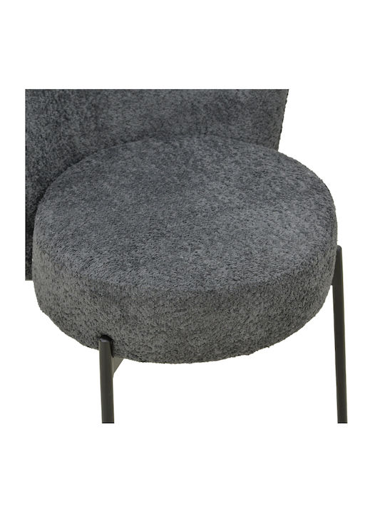 Houlian Dining Chair Metallic Anthracite 44x66x89cm