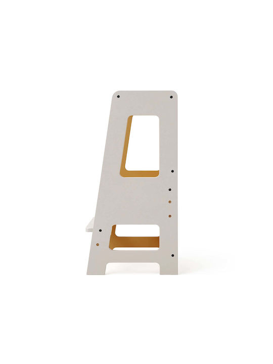 Lernturm aus Holz Grau Kids Concept