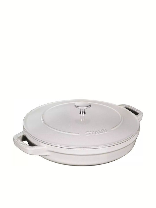 Staub Round Cast Iron Dutch Oven 33x35cm 3 Pieces