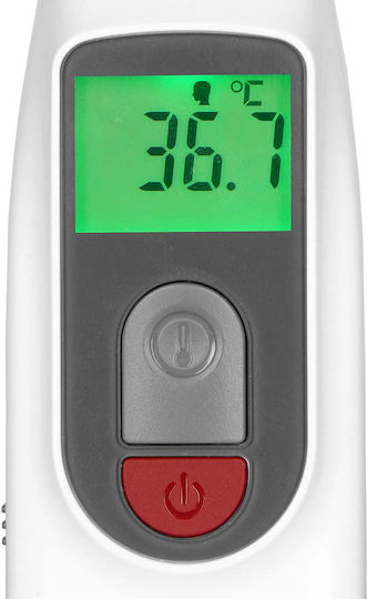 Fysic Infrared Forehead Thermometer Backlit Display Fever Alarm White