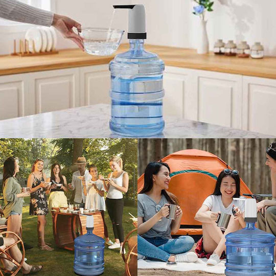 Battery Kitchen Water Pump Plastic Silver