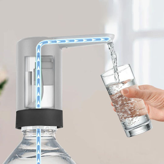 Battery Kitchen Water Pump Plastic Silver