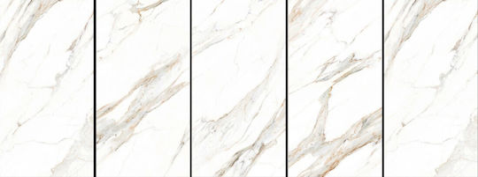 Ivt 0100-60120-051 Fliesen Für Innenbereich Boden Porzellan Glänzende Oberfläche 120x60cm Weiß