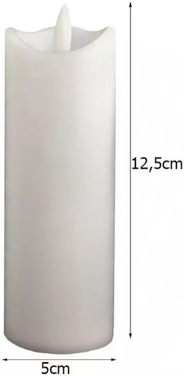 Verk Group Decorative LED Light Warm White Candle 12.5x5cm
