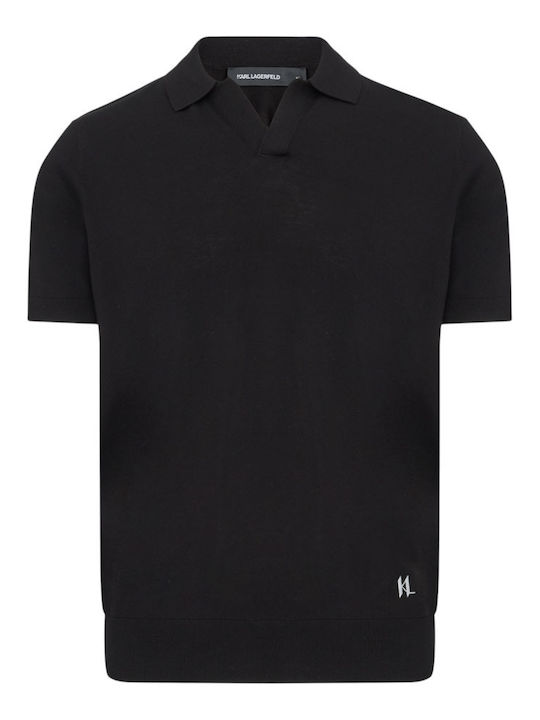 Karl Lagerfeld Polo Bluza Neagră