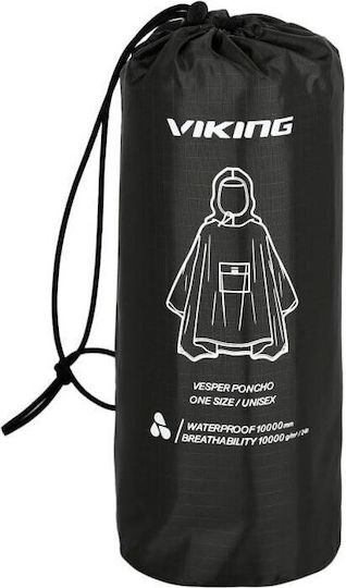Viking Adult Rain Poncho Vesper Greenadult Rain Poncho Vesper Black 700 27 3000 0900 Uni