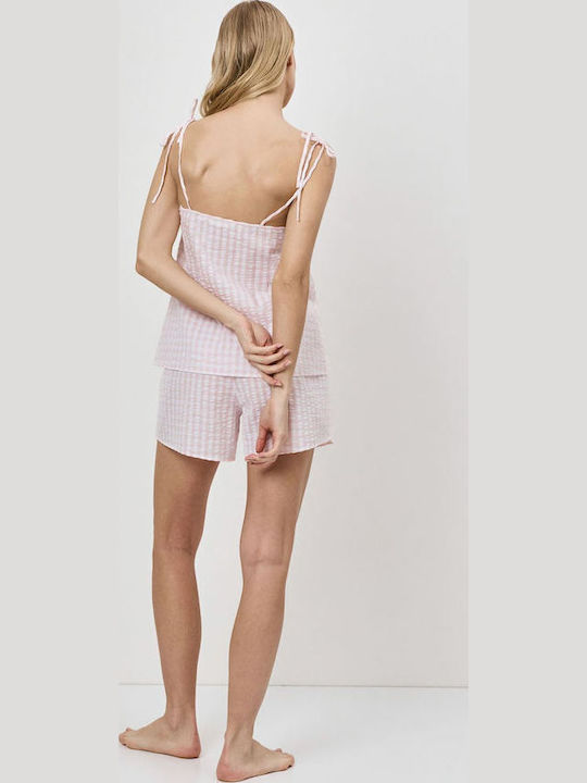 Aruelle Καλοκαιρινό Babydoll Απαλό Ροζ