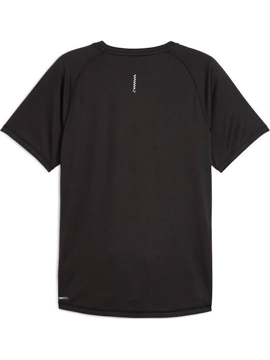 Run Velocity Athletic T-shirt Black