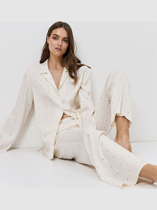 Aruelle Summer Women's Pyjama Set Cream