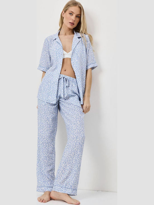 Aruelle Summer Women's Pyjama Set Blue