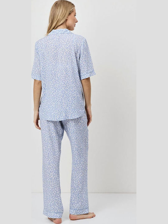 Aruelle Summer Women's Pyjama Set Blue