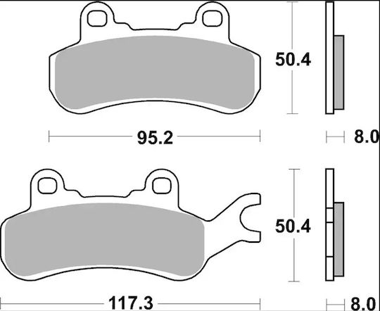 Brembo Метални Накладки 07gr91sx 1 Комплект 1 Апарат
