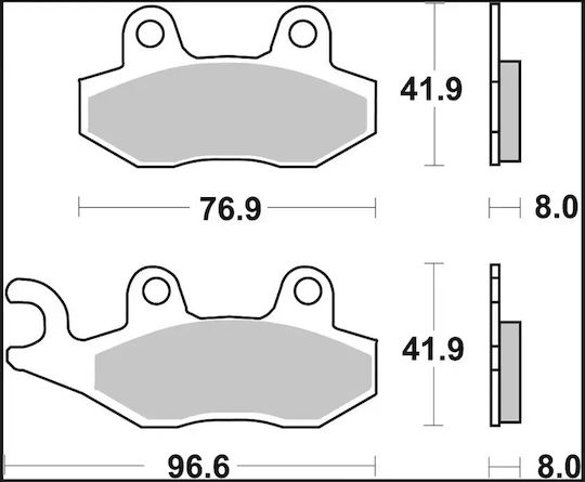 Brembo Carbon Pads 07su1215 1 Set 1 Caliper