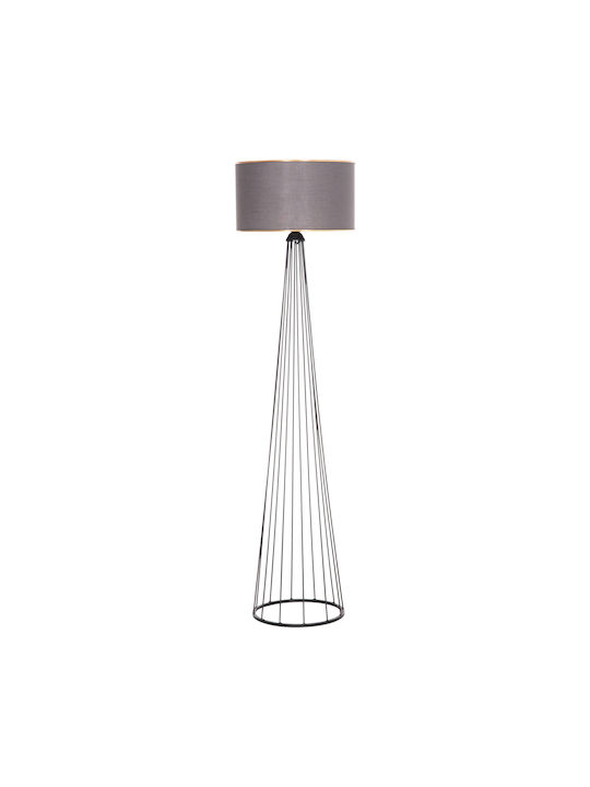 HomeMarkt Hue Floor Lamp H200xL30cm with Socket for E27 Bulb Gray