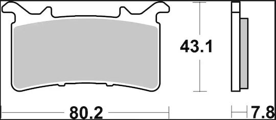 Brembo Κεραμικά Τακάκια 07gr99rc 1 Σετ 1 Δαγκάνα