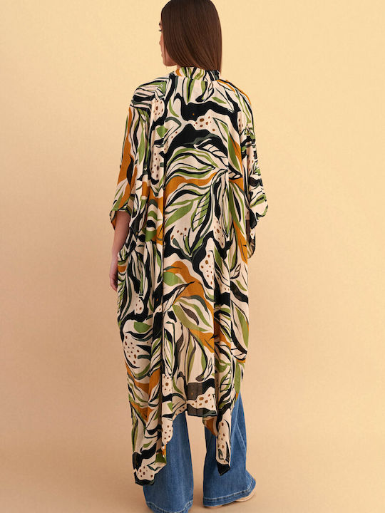 Long Women's Kimono Beige