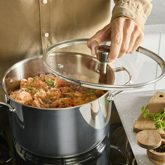 Tefal Emotion+ Deep Stainless Steel Pot 11.4lt / 30cm