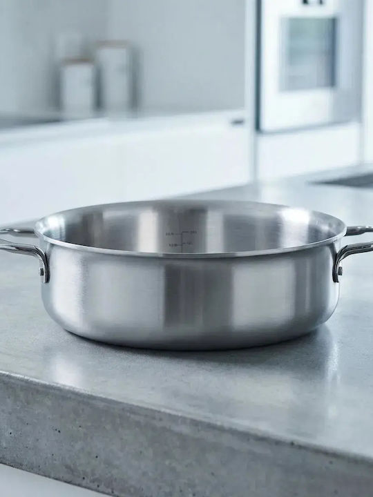 De Buyer Ανοξείδωτη Ρηχή Κατσαρόλα 2.3lt
