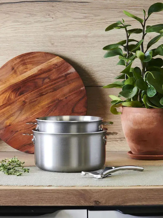 De Buyer Deep Stainless Steel Pot 1.3lt