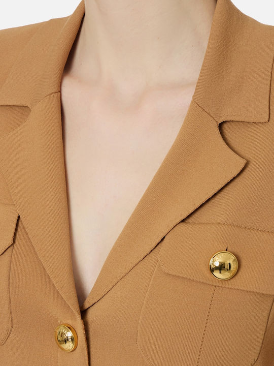 Elisabetta Franchi Damen Blazer in Camel
