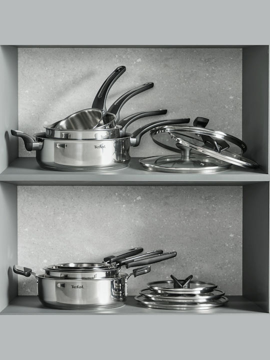 Tefal Emotion+ Βαθιά Ανοξείδωτη Κατσαρόλα 9.6lt / 28cm