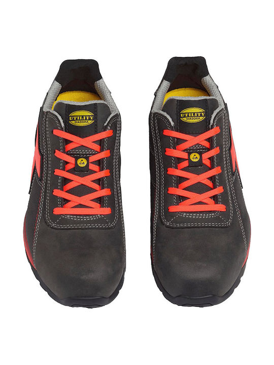 Utility Diadora Glove Παπούτσι Ασφαλείας Γκρι S3S με Πιστοποίηση ESD , FO , HRO,SR