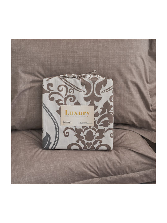Charalambidis Textiles Βικτωριανό Σετ Σεντόνια Υπέρδιπλα 220x260εκ. Πολύχρωμο (4τμχ)