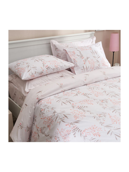 Charalambidis Textiles Υάκινθος Σετ Σεντόνια Υπέρδιπλα 220x260εκ. Πολύχρωμο (4τμχ)