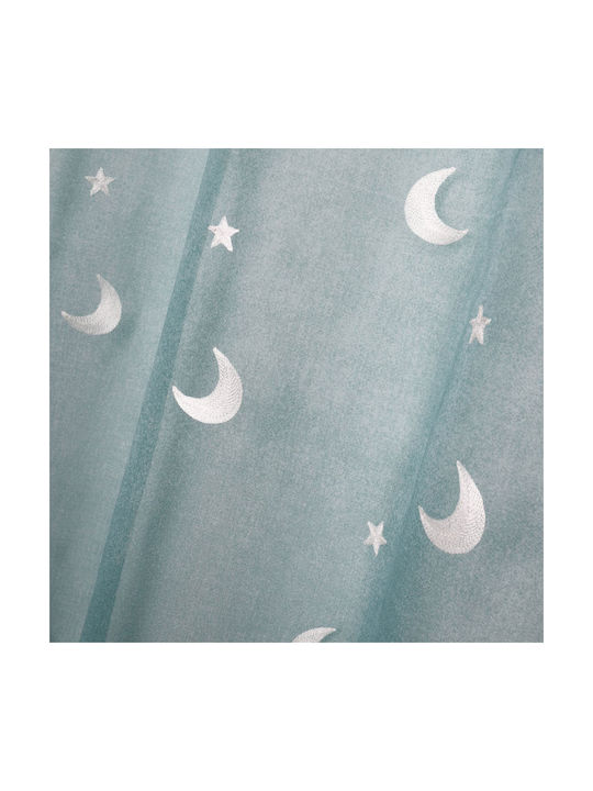 Κουρτίνα με Τρουκς Moonlight Moonlight Vert 140x260εκ.
