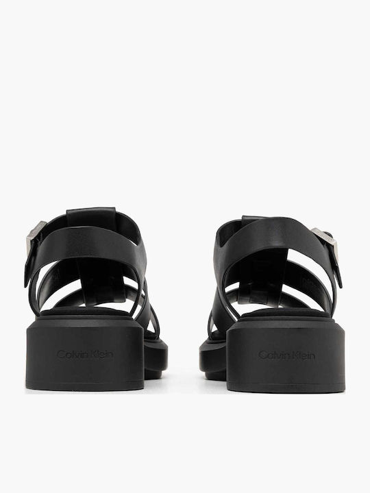 Leather Sandals Black