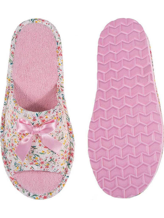 Anatomische Terry Damen Hausschuhe Rosa