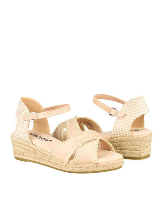 Platforme Dama Tip Espadrile Bej