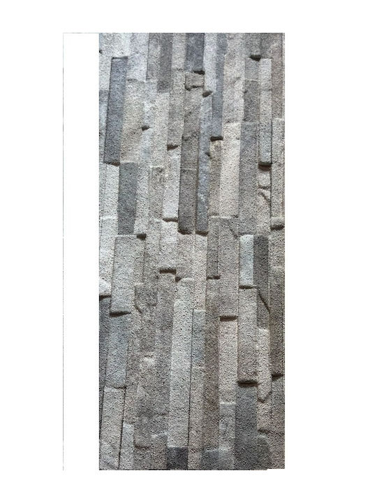 3D Πάνελ Τοίχου με Κόλλα Γκρι 50x100εκ.