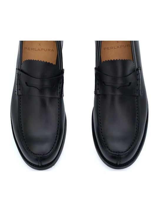 Δερμάτινα Ανδρικά Loafers σε Μαύρο Χρώμα