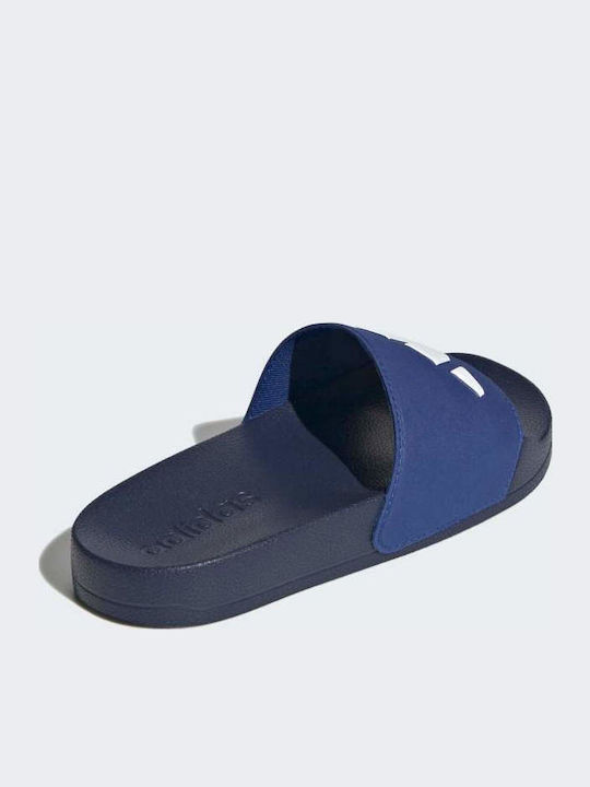 Kids' Flip Flops Slides Blue Adilette Shower