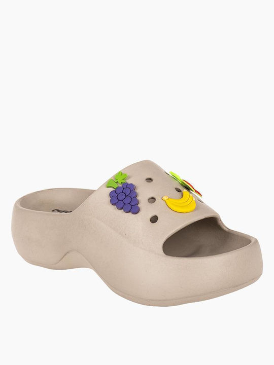 Slides in Beige Colour