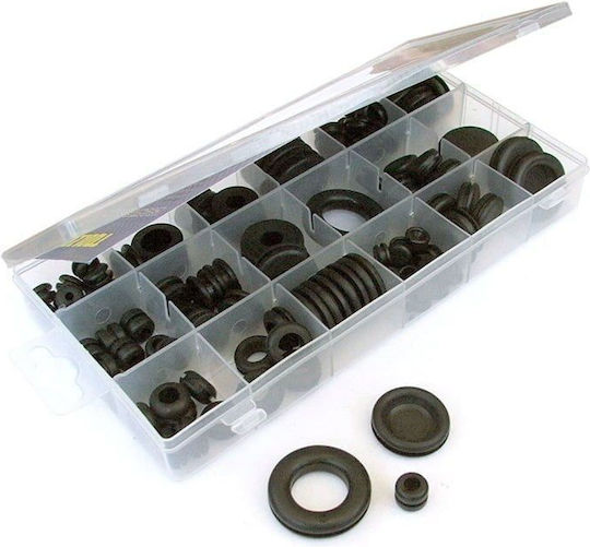 0 Ring Washers & Caps Set 125 Pieces Grommet Assortment