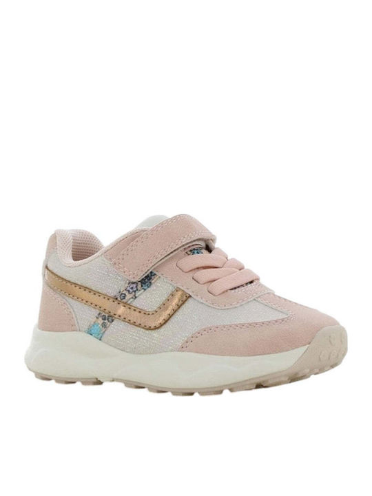 Kids Sneakers Anatomic With Hoop & Loop Closure Pink