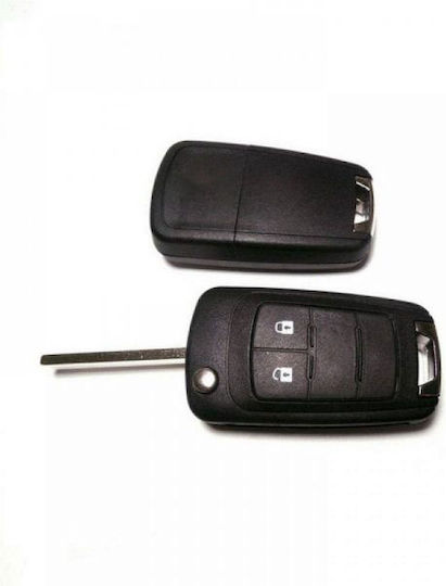 Opel Foldable Car Key Shell with Blade with 2 Buttons for Opel Τηλεκοντρόλ
